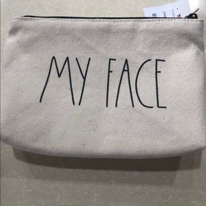 Rae Dunn My Face Makeup Bag